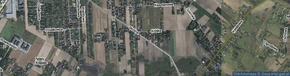 Zdjęcie satelitarne Skośna ul.